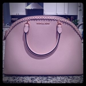 NWT Michael Kors Lg Emmy leather dome satchel